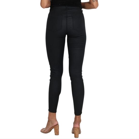 Tractr Nina High Rise Coated Skinny Jeans  Size 12 NWT - Picture 2 of 8